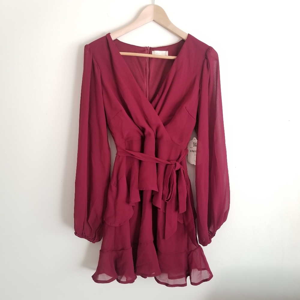 Altar'd State Aster Mini Dress Ruffle NWT Small